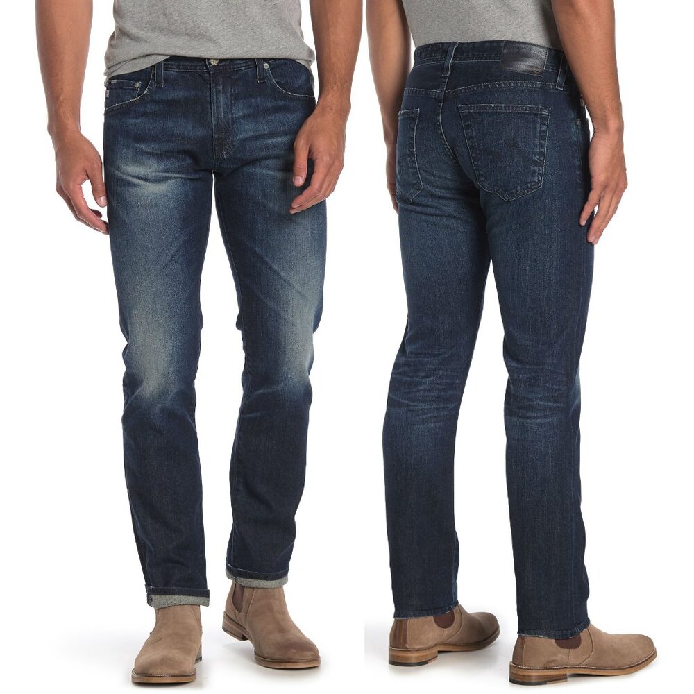 New! AG Jeans The Matchbox Slim Straight Adriano Goldschmied